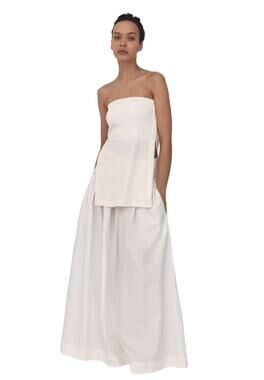 Esse Studios Ivory White Rib Strapless Tube Top